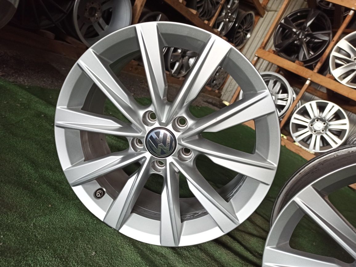 97 TSM alufelgi 5x112 7x17 et43 57.1 oryginał VW srebrne audi seat sko