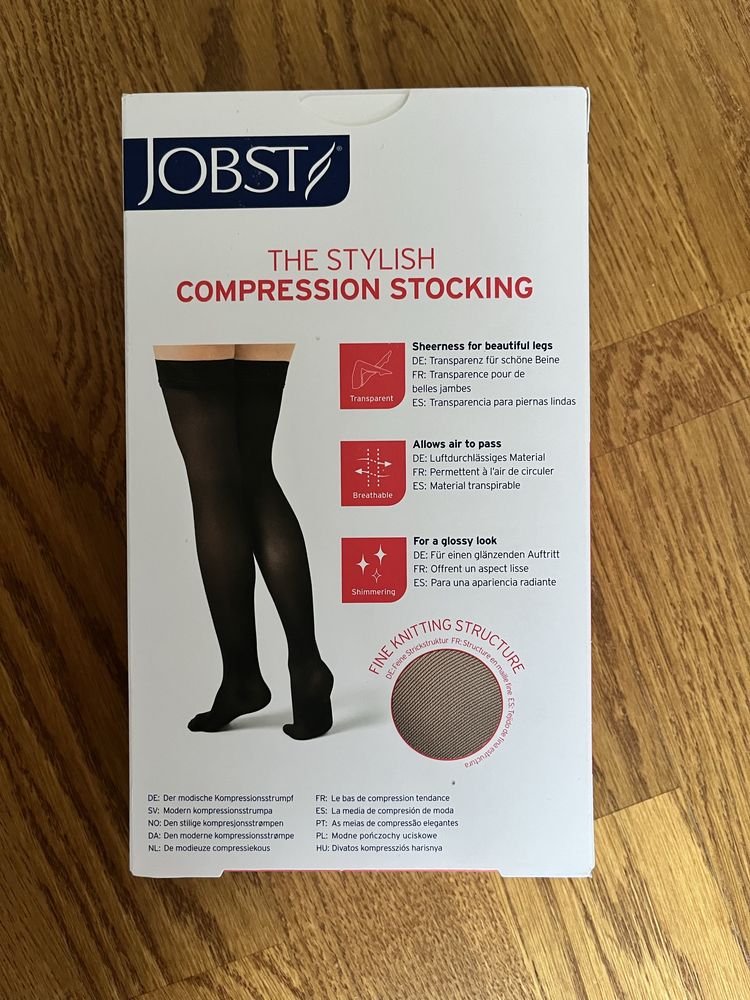 Czarne pończochy Jobst Ultra Sheer