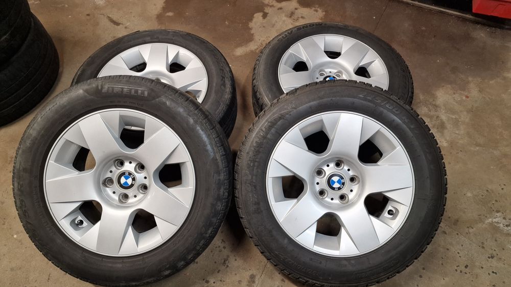 Alufelgi 5x120 do BMW z oponami zimowymi 17 cali