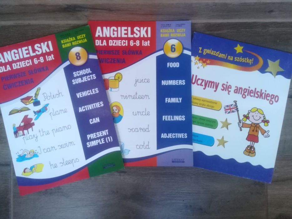 Olbrzymi zestaw angielski dla dzieci! Książki, płyty, karty