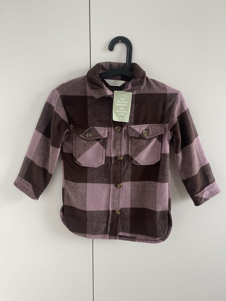 Gruba koszula / kurteczka H&M, rozm. 116 cm – nowa z papierową metką