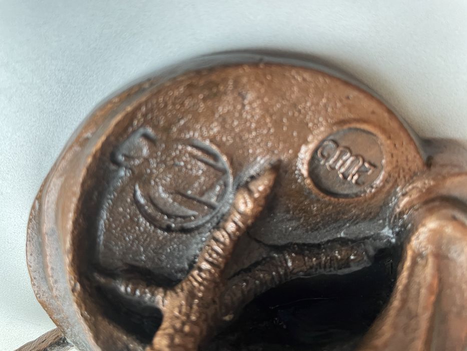 Бронзовая статуэтка «Кукарекающий петух»