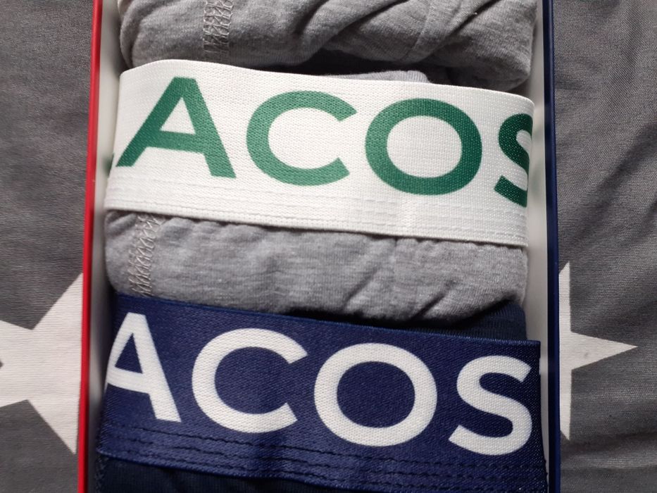 Bokserki męskie Lacoste 3 pack rozmiar XXL