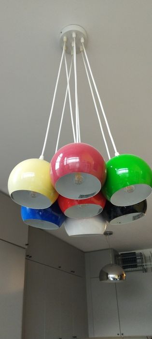 Lampa wisząca żyrandol kolorowe