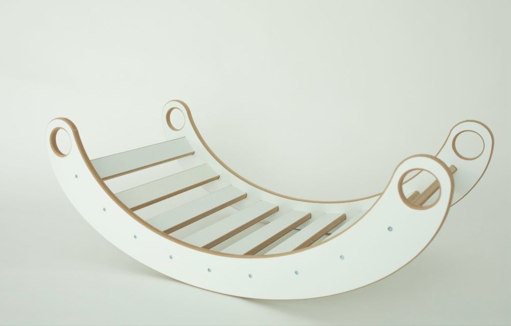 Bujak XL drewniany Montessori zjeżdżalnia wspinaczka