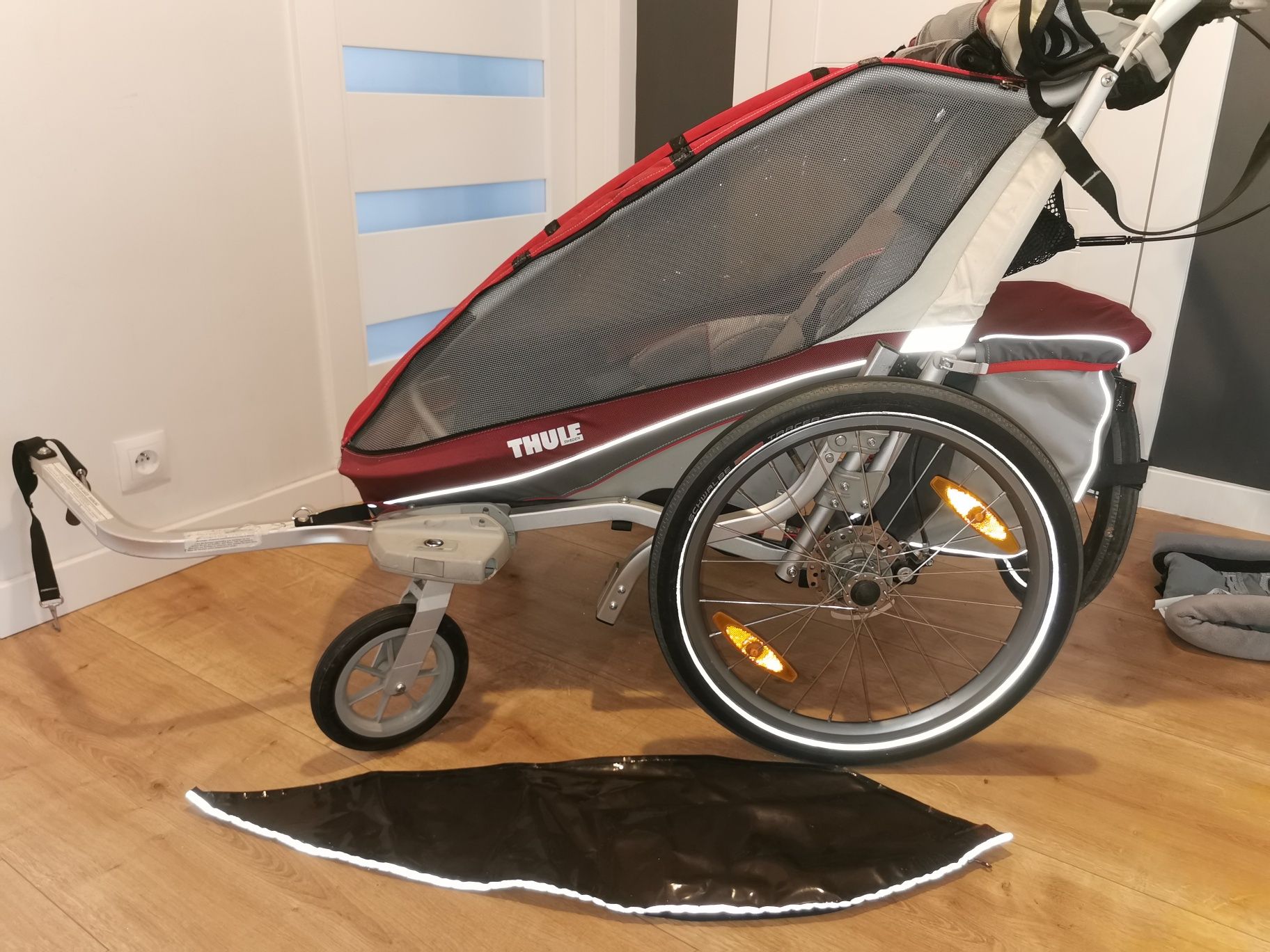Thule chariot cx1 przyczepka rowerowa/biegowa/wózek bogaty zestaw