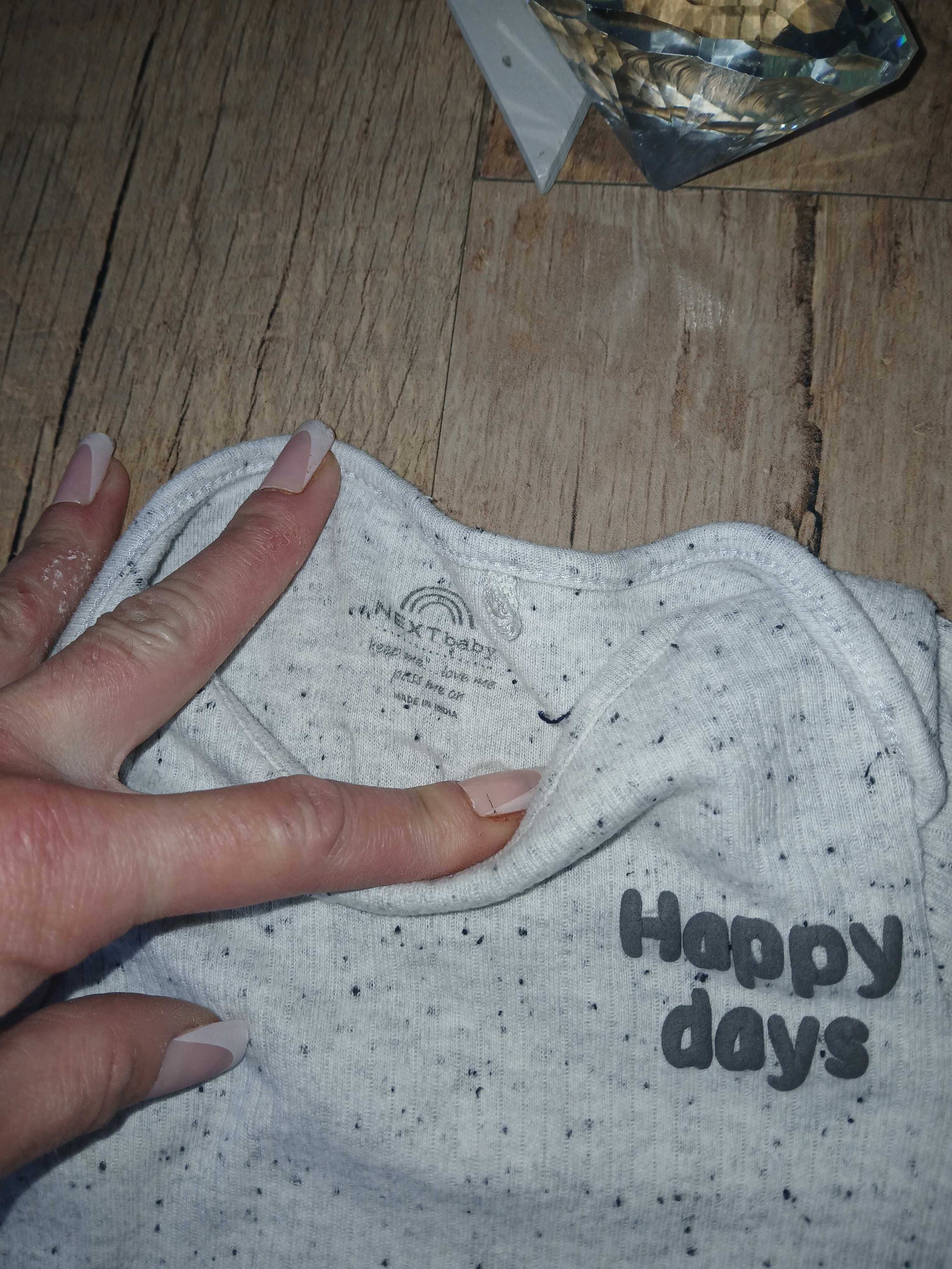 Nowe body Next 3-6m Happy
