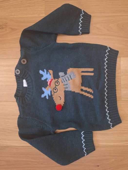 Sweter z reniferem swiateczny 92