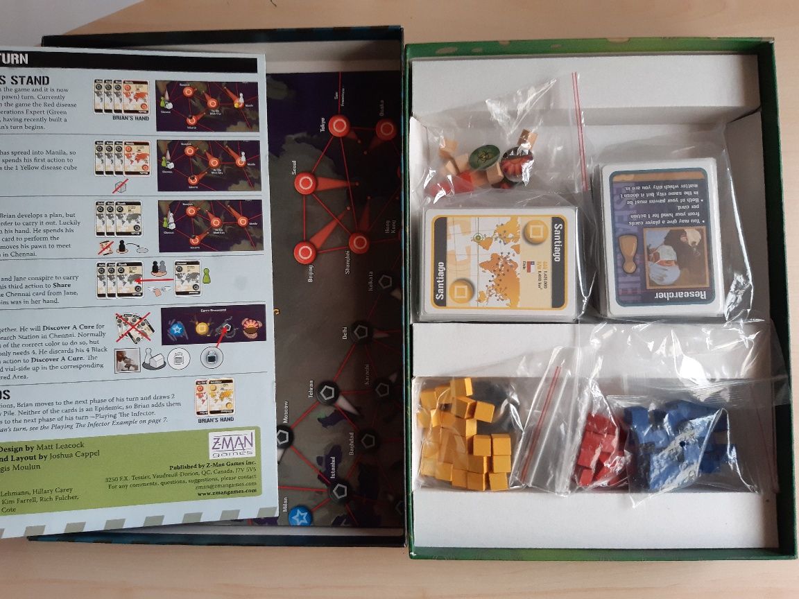 Pandemic - jogo de tabuleiro