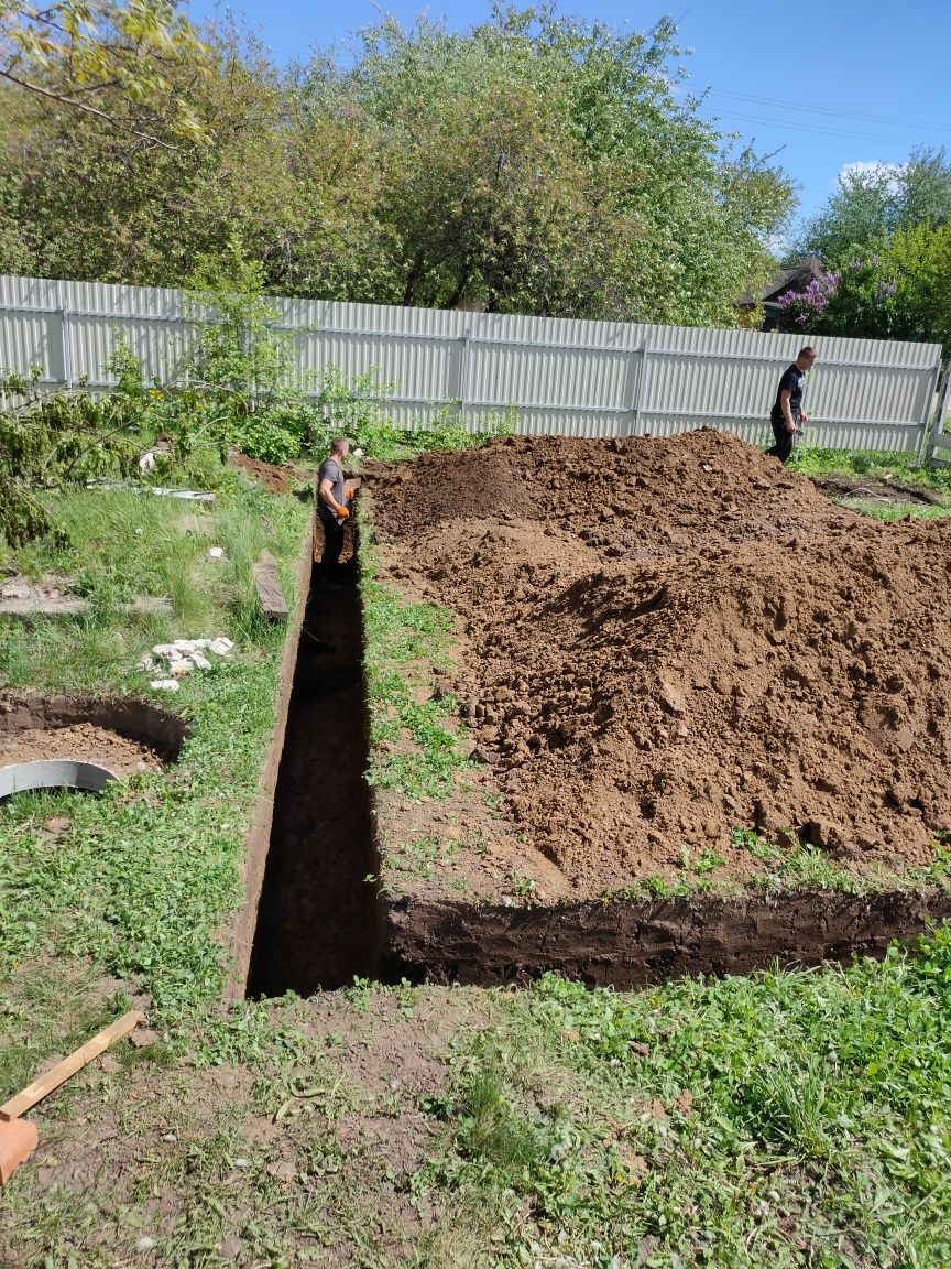 Копка,проколы,канализация,водопровод,септик,любые виды земляных работ