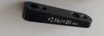 Adapter F6 Flat Mount to Flat Mount 160mm tył TRP TEKTRO