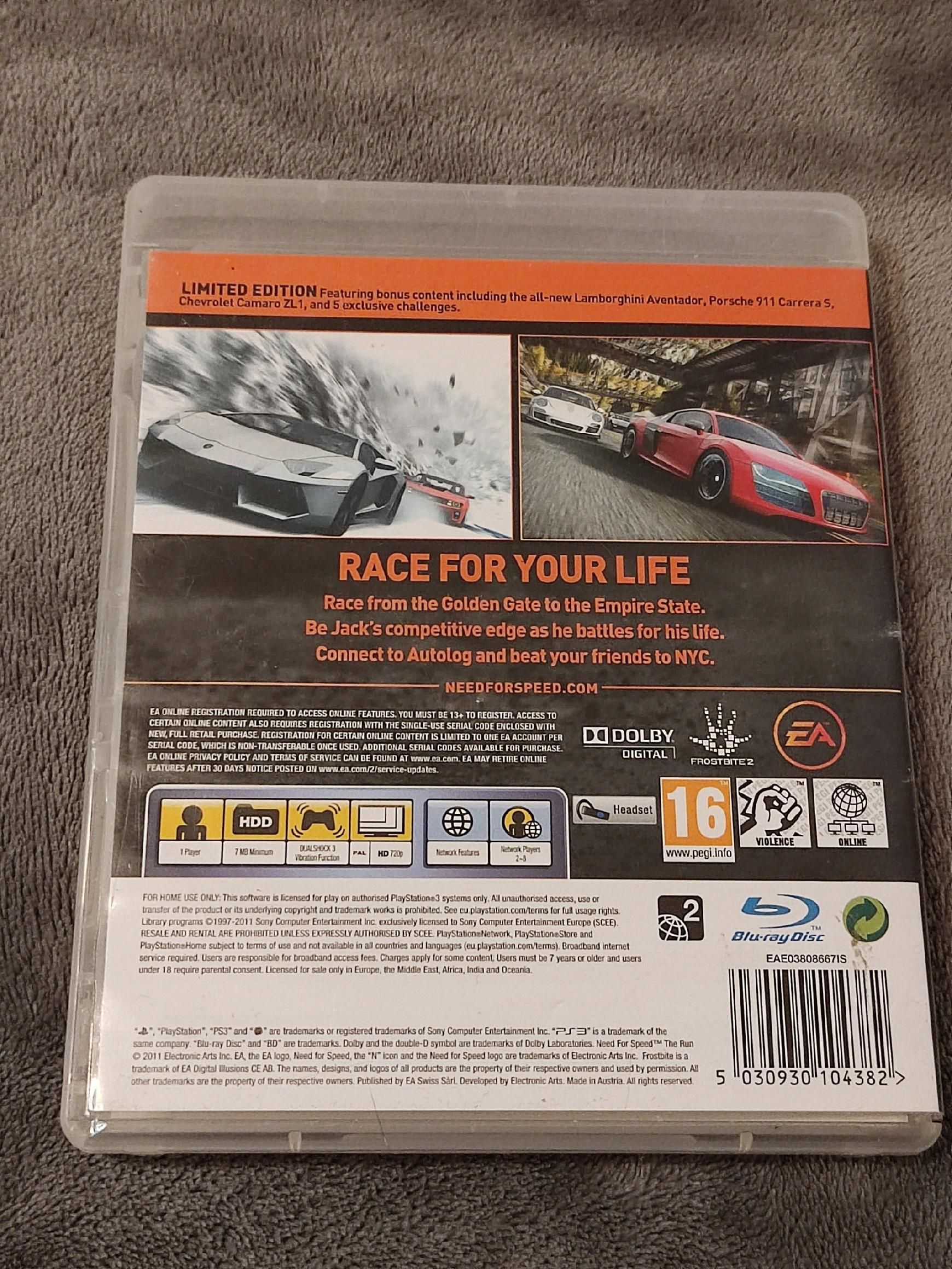 Ps3 Need For Speed The Run Pl Playstation