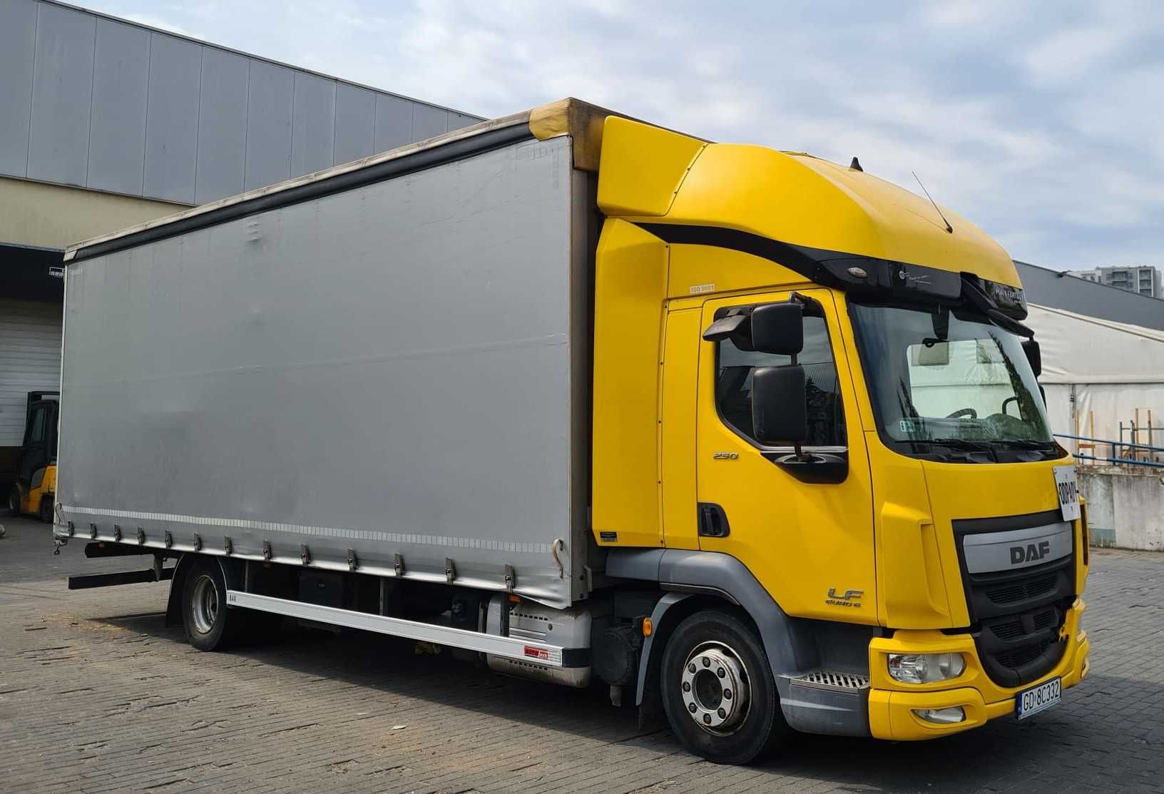 Transport Ciężarowy DAF LF250 solówka 7,35 x 2,50 x 2,65 6ton - Żukowo
