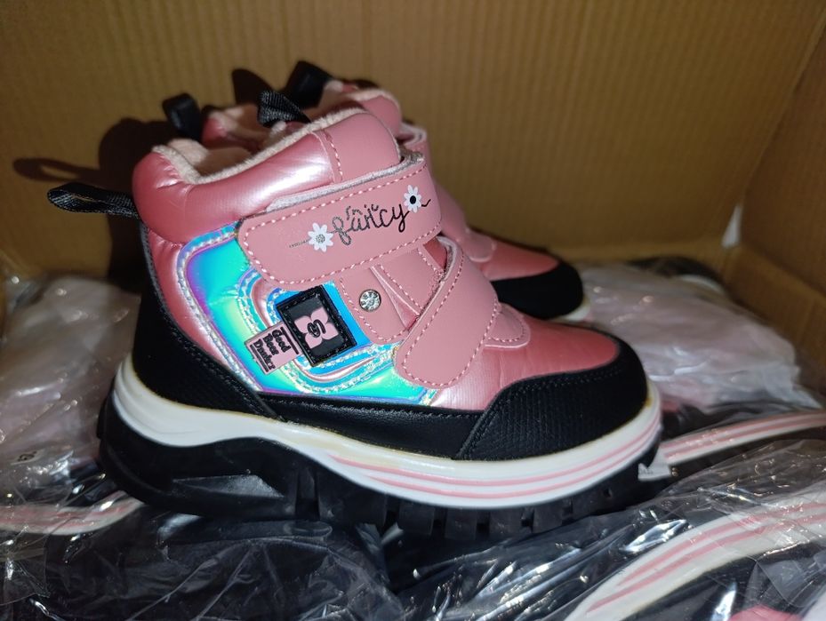 Зимові сапоги ботінки хайтопи для дівчинки зимние хайтопы для девочки