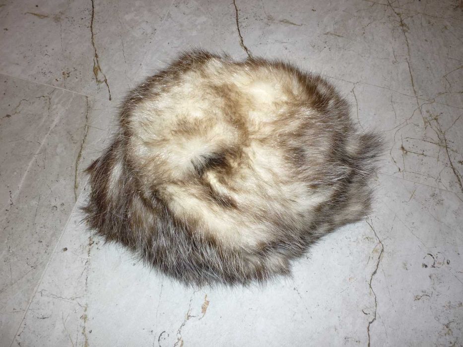 czapka skóra futro naturalne