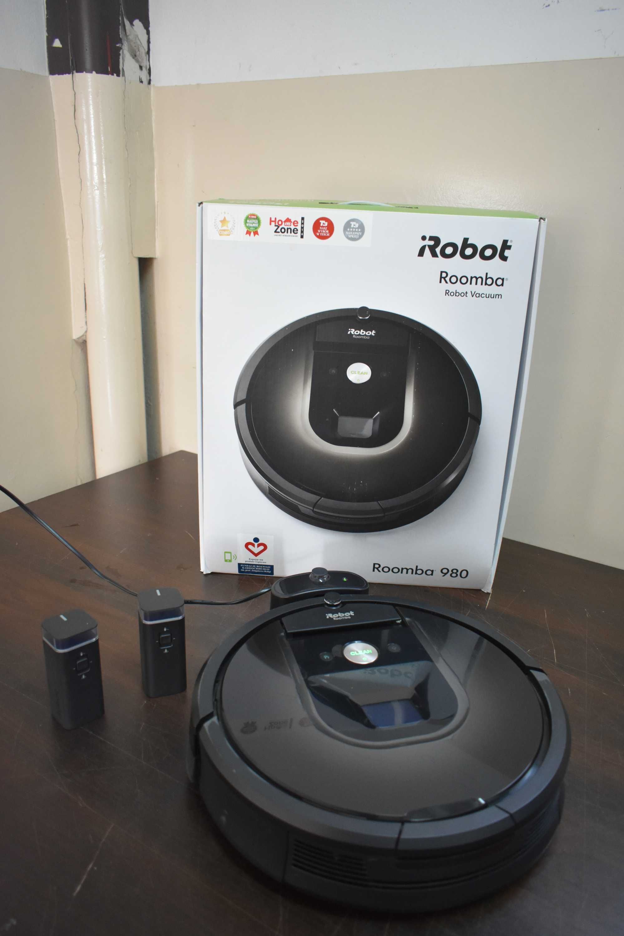 iRobot roomba 980 + stacja ładująca + wirtualne ściany x 2