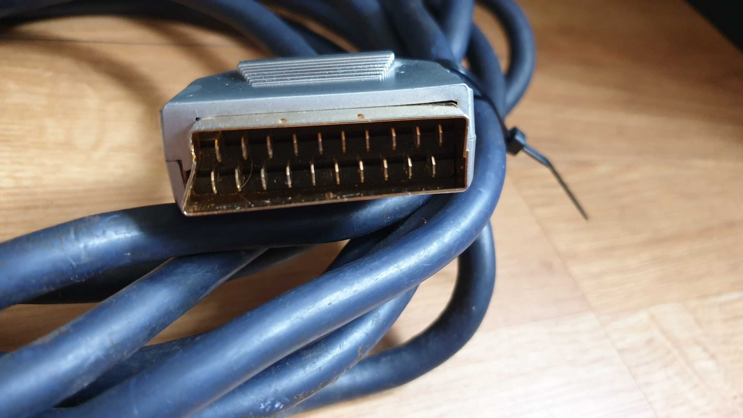 Kabel scart POZŁACANE WTYKI ! 5M Długości !