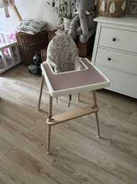 krzesełko do karmienia wraz z podnóżkiem z Ikea