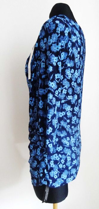 Damska bluzka z rozciągliwej dziany, nowa, Roman, rozm. 14