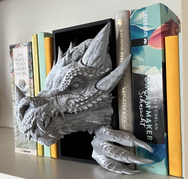 Декоративна підставка для книг голова дракона Гаррі Поттер