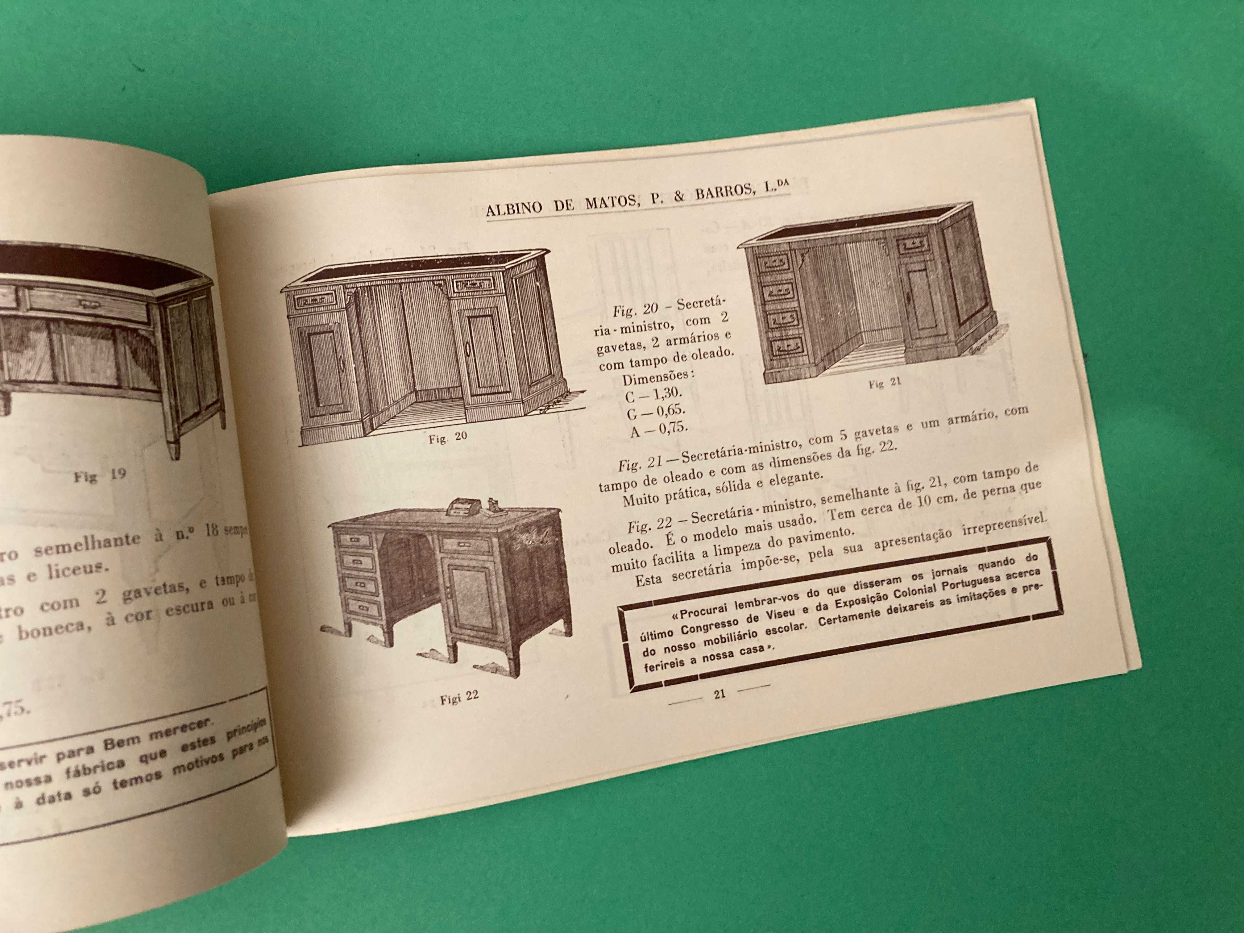 Catálogo muito bonito Fábrica de Móveis e Material Escolar Anos 50/60