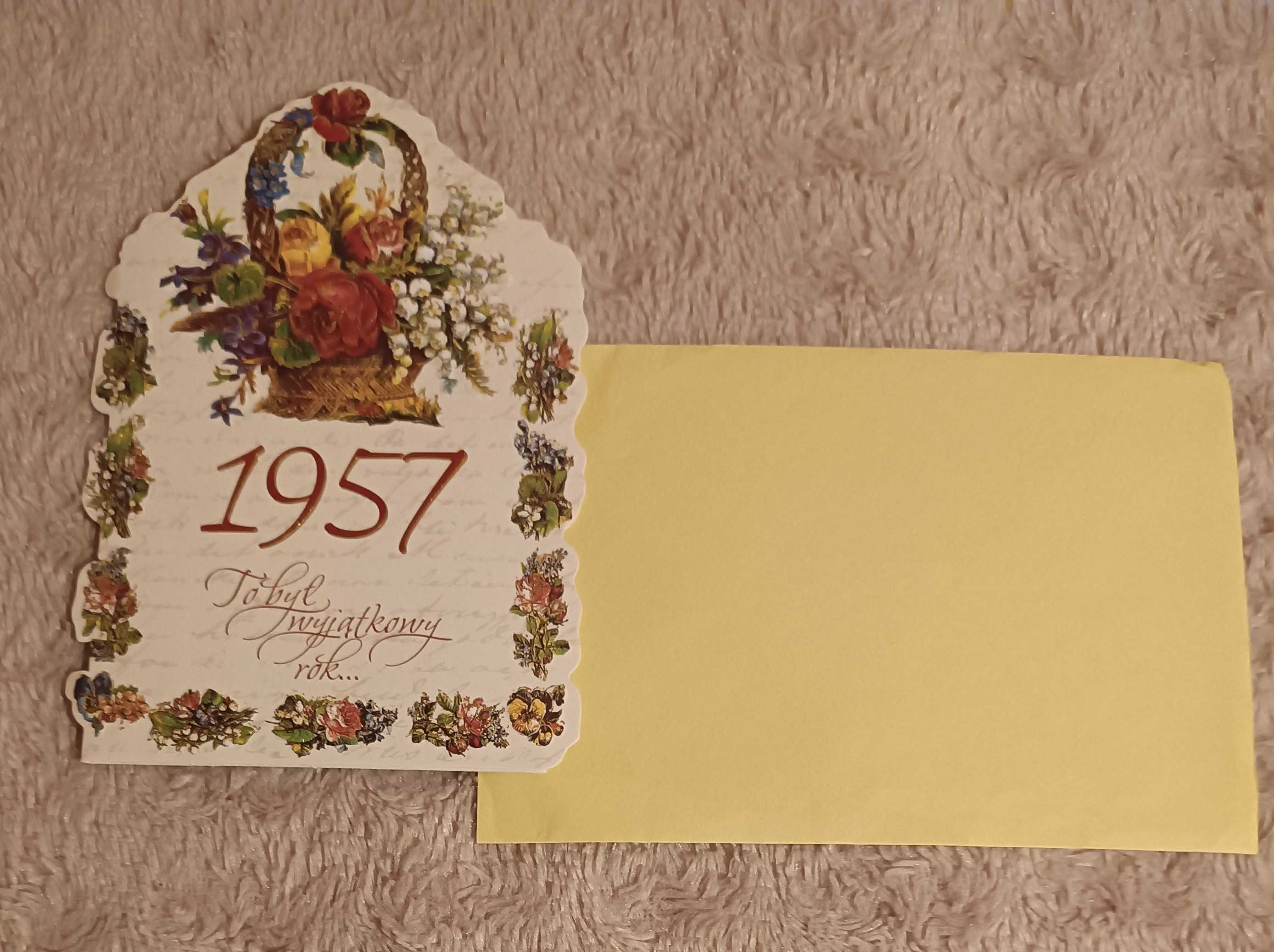 Nowa pocztówka - karnet dla urodzonych w 1957 roku
