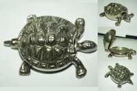 Cinzeiro em forma de tartaruga, de metal