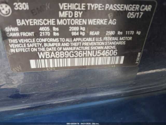 BMW 330i 2017 USA