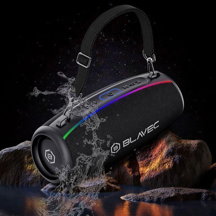 Blavec Głośnik Bezprzewodowy Bluetooth TWS WS-02 Bassbox - 120W