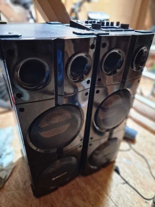 Zestaw Głośników Karaoke Manta SPK5015 | 80W RMS | Bluetooth | LED