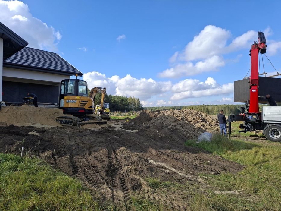 Odwodnienia i montaż zbiorników betonowych i PCV