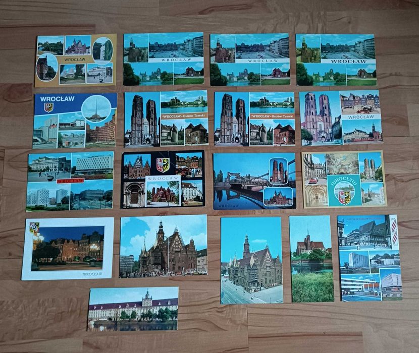 WROCŁAW stare pocztówki widokówki PRL