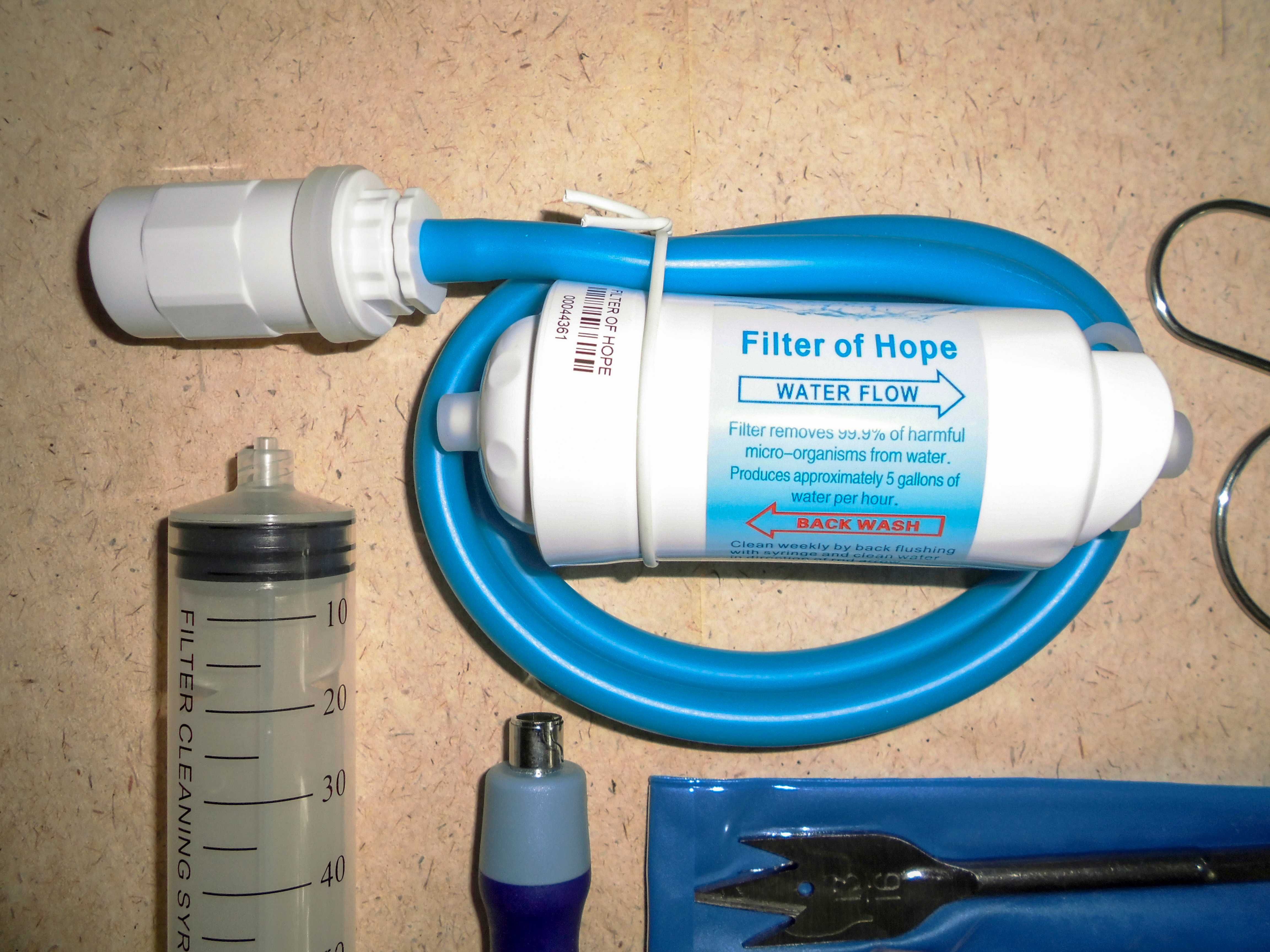 Фильтр для очистки воды с мембраной из полых волокон 0,1 мкм.