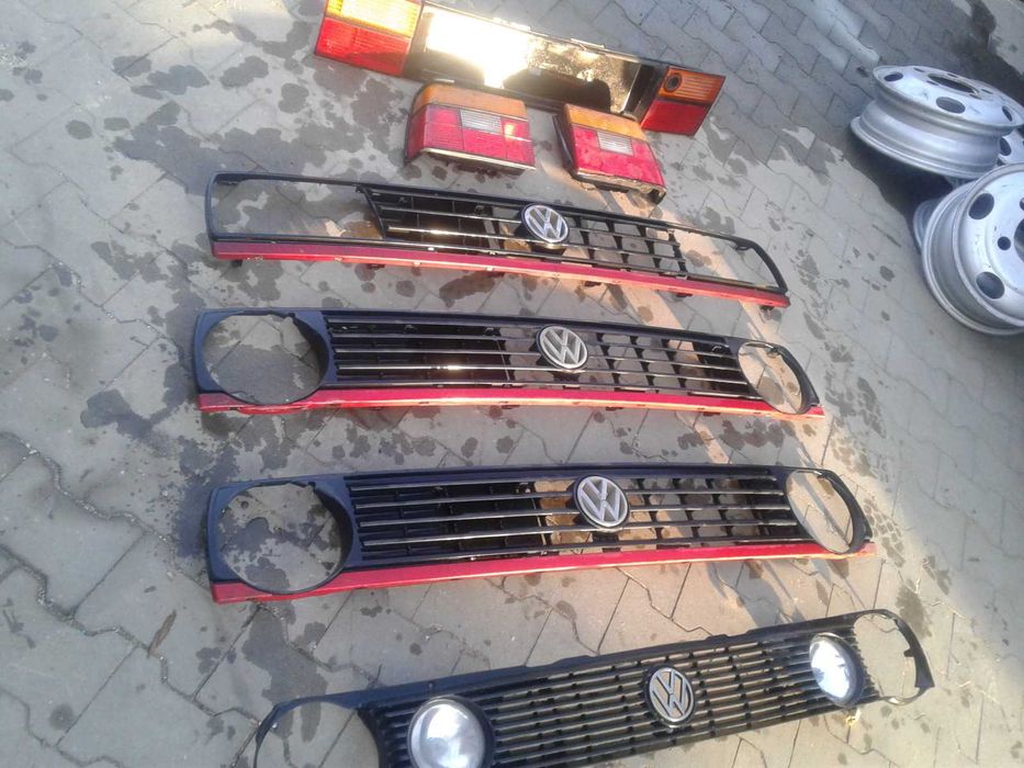 VW Polo Golf Vento Atrapa Grill Lampa Znaczek Logo Przód Tył Mk1 Mk2 3