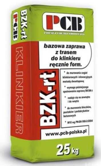 PCB BZK-RT bazowa cement zaprawa murarska 25KG SZARA FUGA klinkier