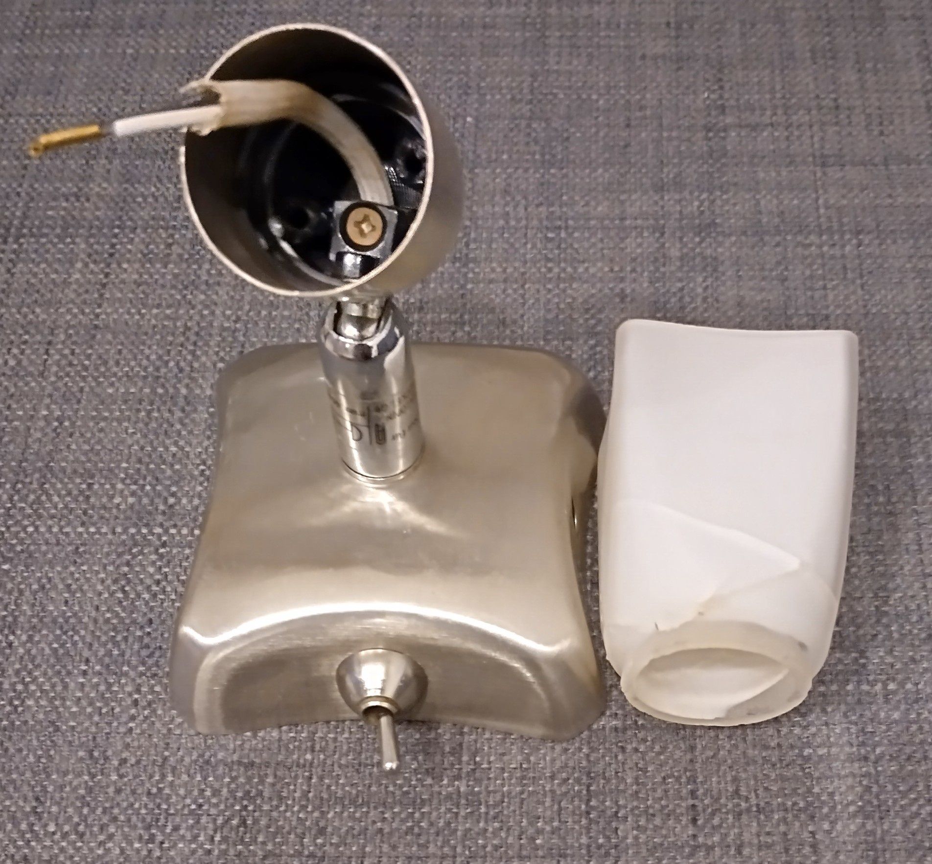 Lampa ścienna kinkiet komplet 3 szt ecru żarówki G9