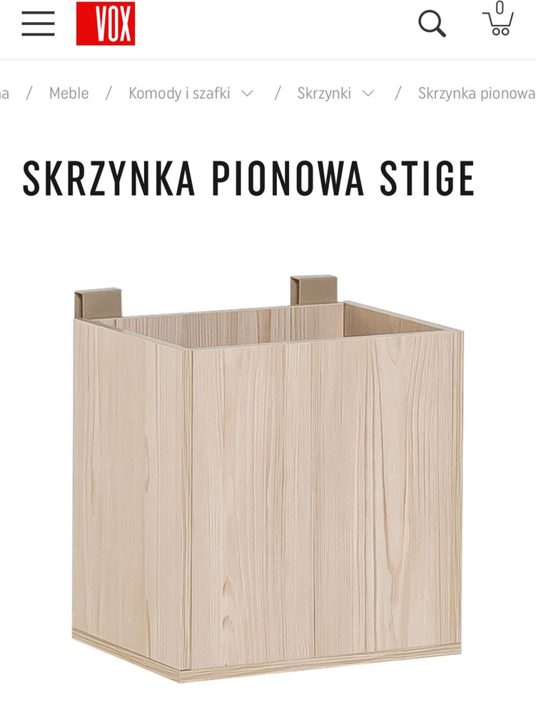 Biurko VOX + skrzynka