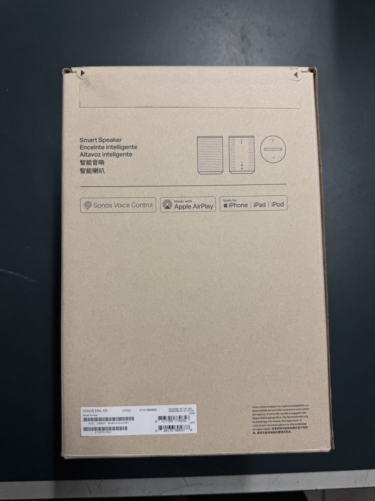 NOWY Głośnik Sonos Era 100 black czarny Gwarancja rachunek
