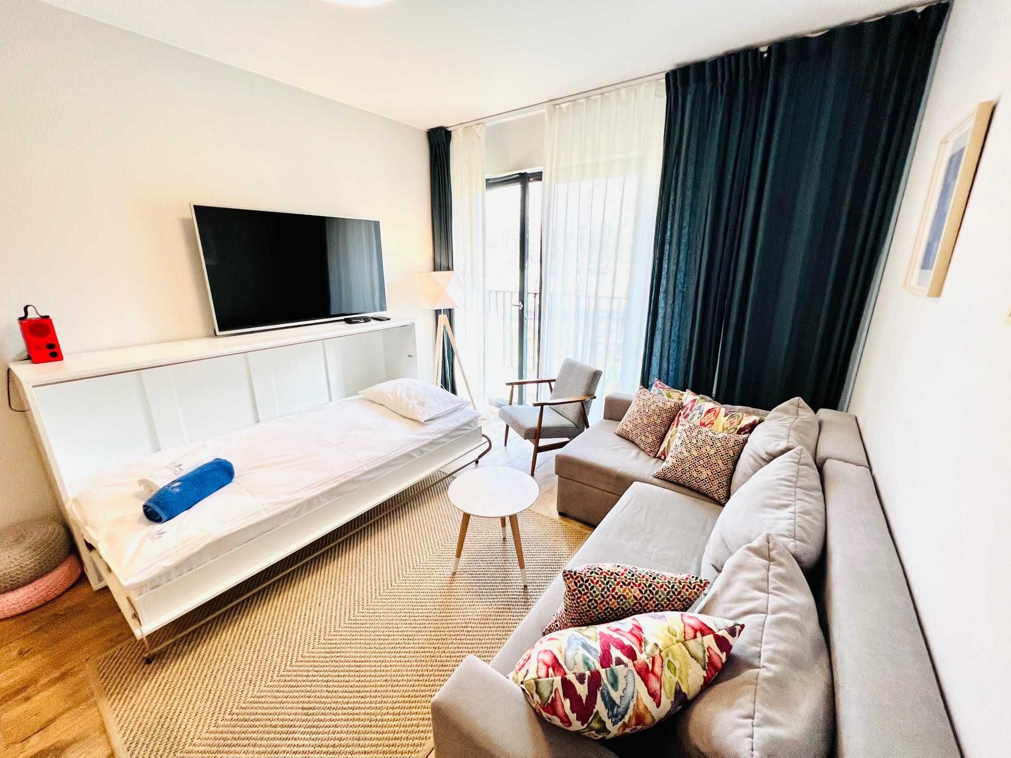 Kołobrzeg Podczele – apartament z balkonem, SPA, 12 min od plaży