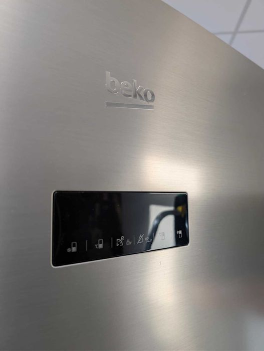 Lodówka BEKO K60365NE NoFrost | Srebrna | JakNowa | 185cm wys | A+++ |