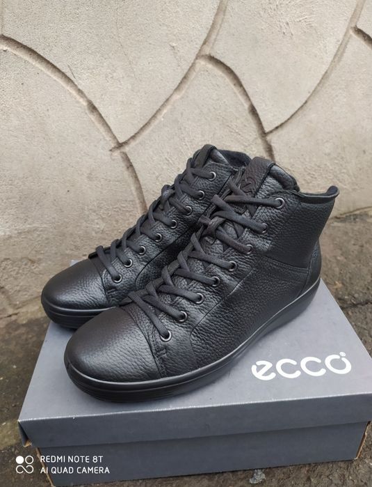Ecco 41 40 ботинки зимові чоботи шкіряні черевики взуття ессо