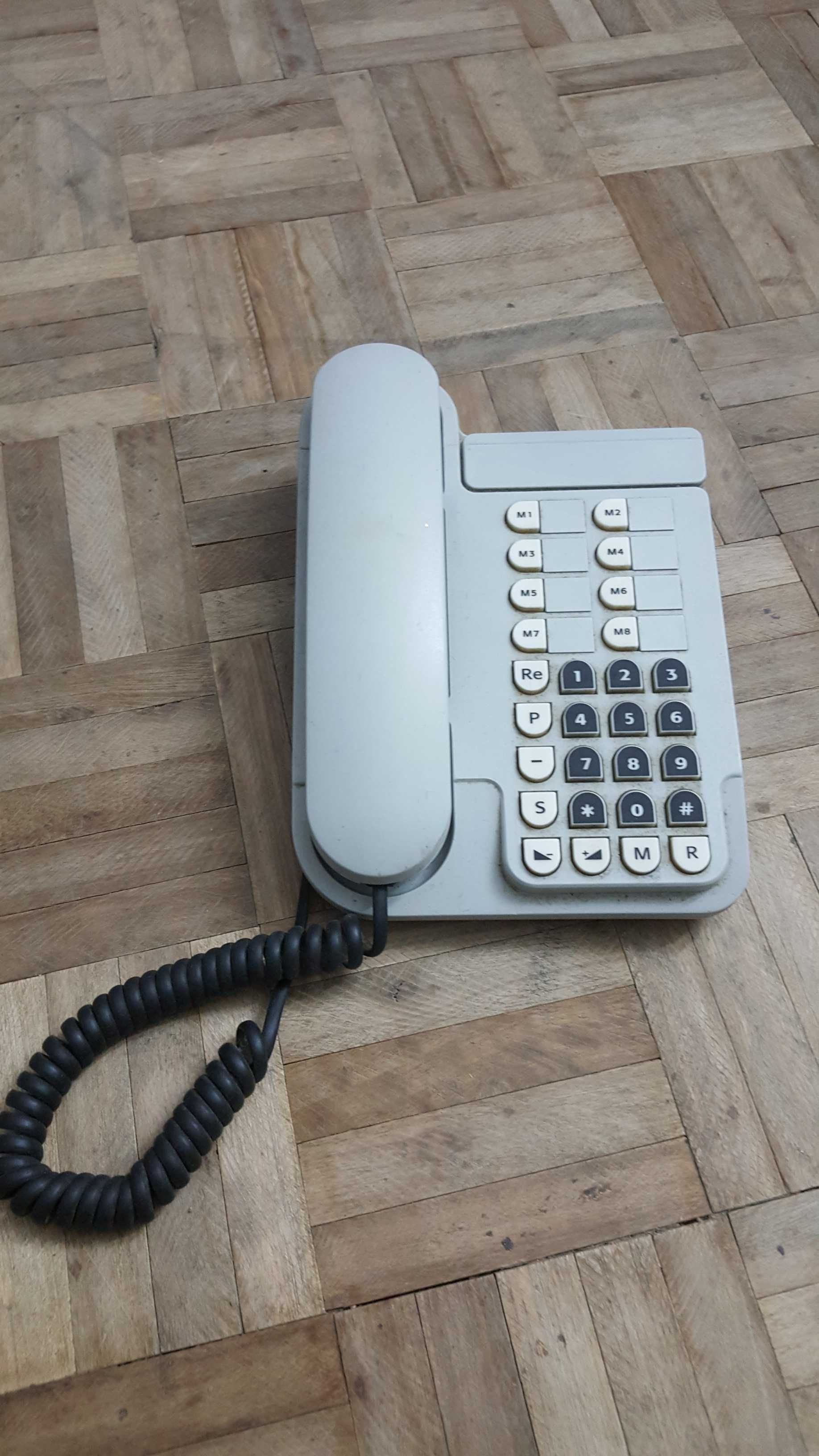 Telefone fixo cinzento