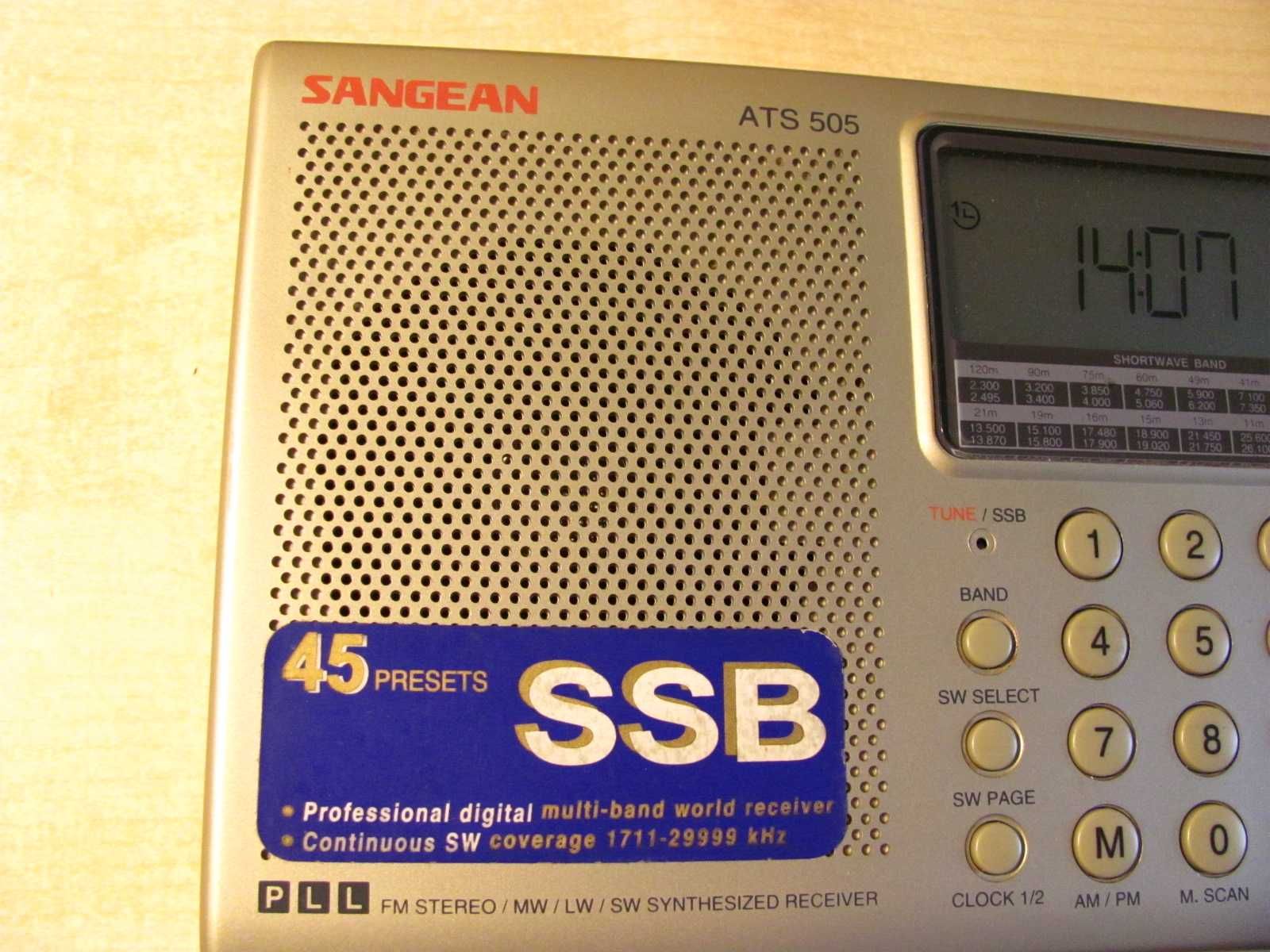 Radio przenośne globalne SANGEAN ATS 505 LW/MW/SW/SSB