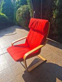Fotel ikea czerwony