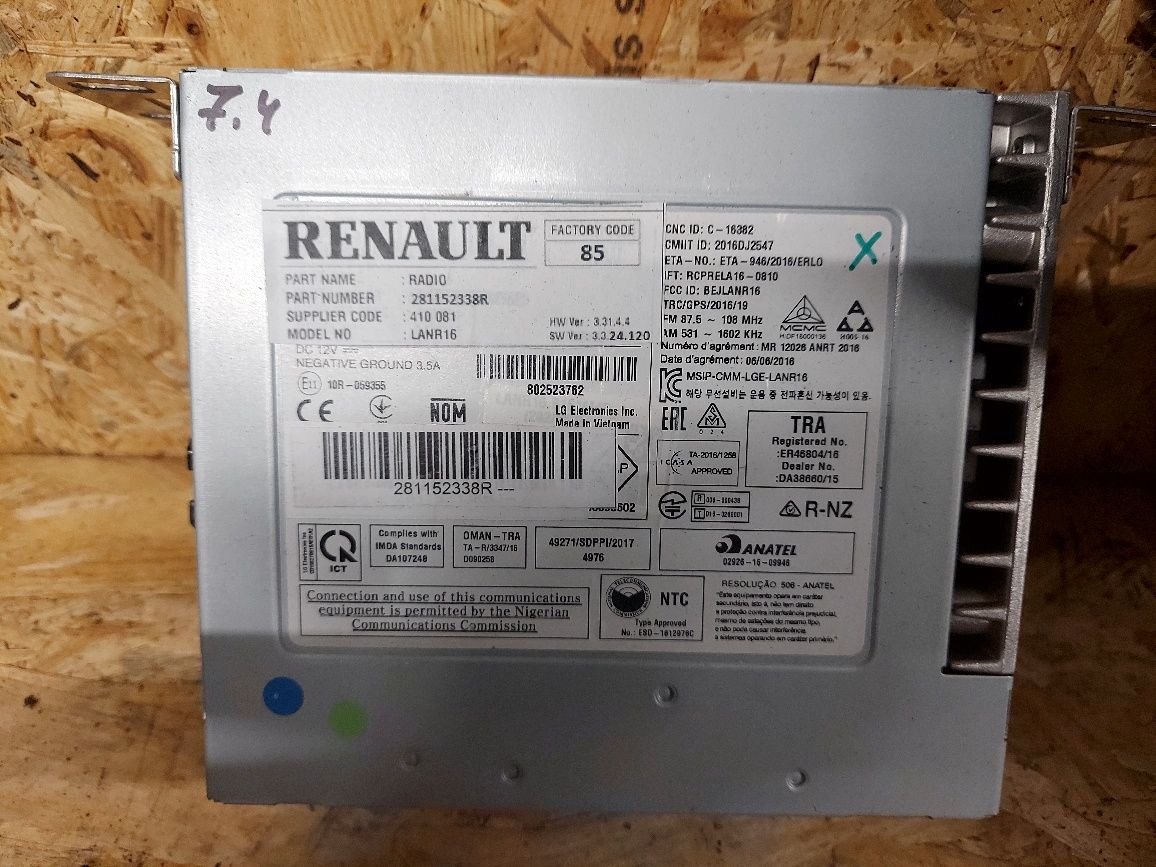 Zestaw radio nawigacja Renault Megane IV