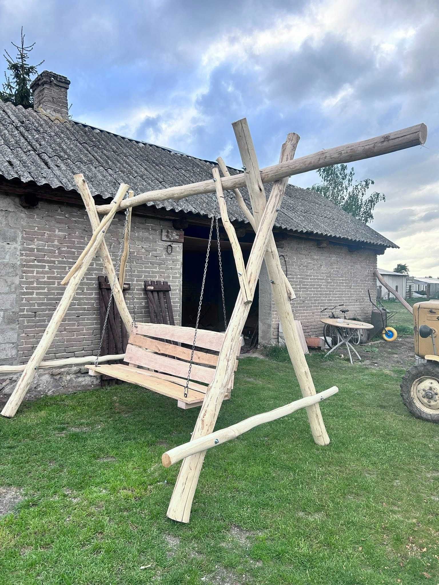 Huśtawka ogrodowa Dębowa