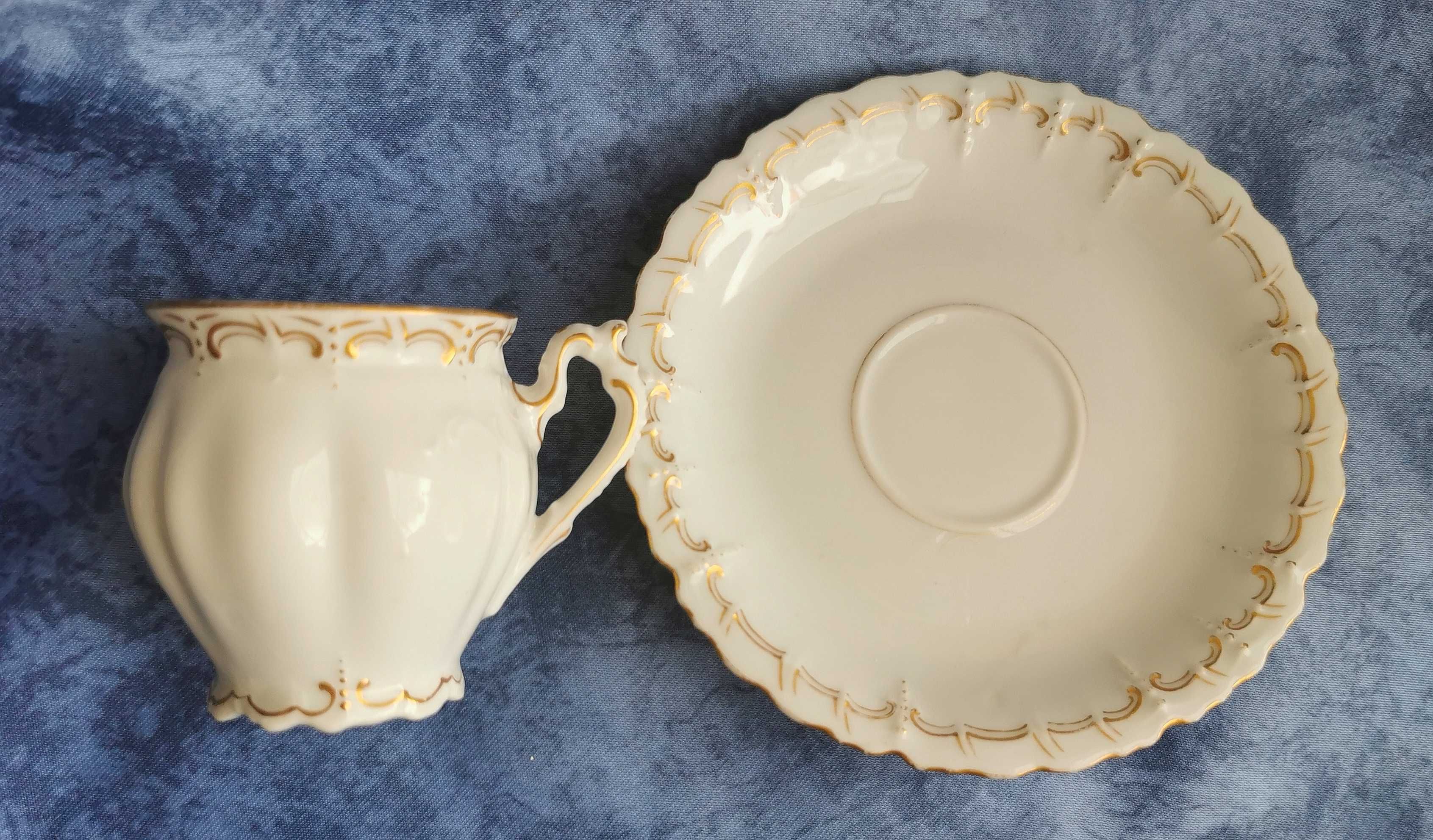 M. Z. AUSTRIA stara porcelana filiżanka duo
