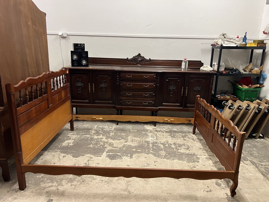 Stylowe drewniane łóżko/Raty