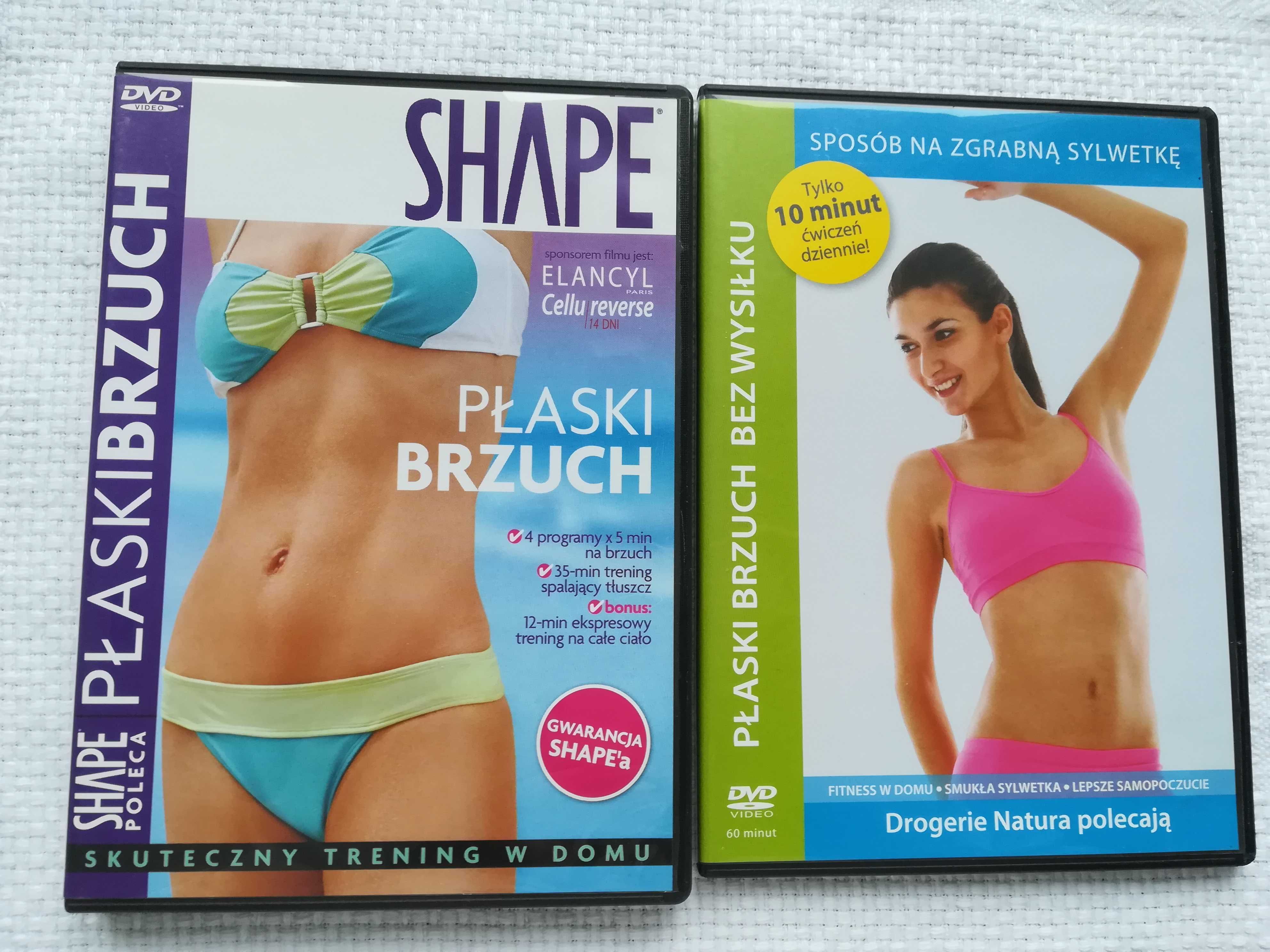 płyta dvd shape sport fitness, ćwiczenia płaski brzuch   na lato