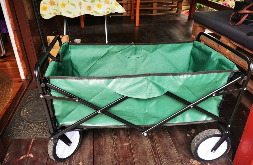 2w1 Mocny XXL 145L Wózek Wędkarski Turystyczny Transportowy + Gratis